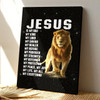 Jesus My God My King My Lord My Savior My Everything Canvas Wall Art Featuring Bible Verse And Scripture For Deep