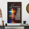 Jesus My Lord My God My King My Everything Canvas Wall Art With Bible Verse And Scripture For Worshipful Christian Decor