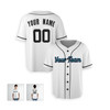 Personalized Men's Miami Marlins Baseball Jersey White Home Style - Custom Team, Name & Number