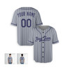 Personalized Men's Los Angeles Dodgers Baseball Jersey Gray Pinstripe Style - Custom Team, Name & Number