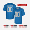Personalized Men's Detroit Lions Football Jersey Blue Alternate Style - Custom Team, Name & Number