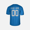 Personalized Men's Detroit Lions Football Jersey Blue Alternate Style - Custom Team, Name & Number