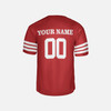 Personalized Men's San Francisco 49ers Football Jersey Scarlet Fan Style - Custom Team, Name & Number