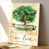 Rooted And Grounded In Love Ephesians 3 17 Christian Canvas Print With Bible Verse For Faith Based Decor