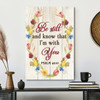 Be Still And Know That I Am With You Psalm 46 10 Canvas With Scripture For Calming Christian Home Wall Decor