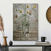 Christian Canvas Wall Art Jesus The Beautiful Daisy And Hummingbird Reminding Us Of His Love And The Bea Canvas Wall Art