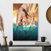 Christian Canvas Wall Art Jesus Holding His Hand I Find Peace Strength And Hope In His Eternal Love Canv Canvas Wall Art