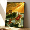 Christian Canvas Wall Art Jesus The Savior Who Redeems Heals And Restores All Who Call Upon His Name Canvas Bible Verse