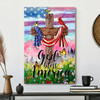 Bible Verse Wall Art Canvas Jesus Christ Poster God Bless America A Patriotic Canvas Poster Combining Faith Hope And