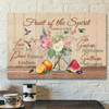 God Canvas Prints Jesus Canvas Art Fruit Of The Spirit Galatians 52223 Bible Verse Wall Art Canvas