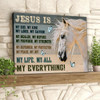 Jesus Is My God My King Horse And Butterfly Jesus Pictures Christian Canvas Prints Faith Canvas Bible Verse Canvas
