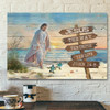 Jesus The Way The Truth The Life John 14:6 Canvas Bible Verse Canvas Scripture Canvas Wall Art