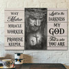 Bible Verse Canvas Way Maker Miracle Worker Canvas Wall Art Scripture Canvas Wall Art