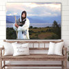 Jesus Carrying A Black Lamb Canvas Art Jesus Christ Pictures Jesus Wall Art Christian Wall Decor