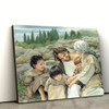 Jesus With Children Canvas Pictures Jesus Christ Canvas Art Christian Wall Canvas