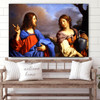 Jesus Christ With A Samarian Woman Canvas Pictures Jesus Christ Canvas Art Christian Wall Canvas