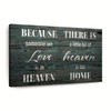 Heaven In Our Home Canvas Wall Art Christian Canvas Wall Art Religious Wall Art Canvas