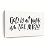 God Is At Work Canvas Wall Art Christian Canvas Wall Art Religious Wall Art Canvas
