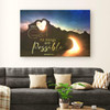 With God All Things Are Possible Wall Art Canvas, Christian Easter Gifts Religious Wall Decor