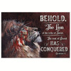 Revelation 55 Behold, The Lion Of The Tribe Of Judah Canvas Wall Art Religious Wall Decor