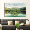 Mountain Lake, Proverbs 356 Trust In The Lord With All Your Heart, Christian Wall Art Canvas Religious Wall Decor