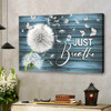 Just Breathe Wall Art Canvas Christian Wall Art Religious Wall Decor Bible Verse Poster For Home