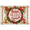 Jesus Is The Reason For The Season Wall Art Canvas, Christian Christmas Wall Decor Religious Wall Decor