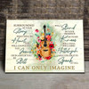I Can Only Imagine Song Lyrics Wall Art Canvas Christian Wall Art Religious Wall Decor