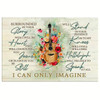 I Can Only Imagine Song Lyrics Wall Art Canvas Christian Wall Art Religious Wall Decor