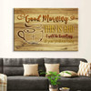 Good Morning This Is God Christian Wall Art Canvas Print Religious Wall Decor