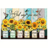 God Says You Are Hummingbird Sunflower Christian Wall Art Canvas Religious Wall Decor