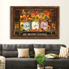 Fall For Jesus He Never Leaves, Thanksgiving Autumn, Christian Wall Art Canvas Religious Wall Decor