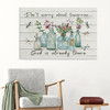 Don't Worry About Tomorrow Canvas Wall Art Religious Wall Decor Inspirational Scripture Canvas Decor