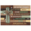 Do Not Be Anxious About Anything Philippians 46 Niv Bible Verse Wall Art Canvas Religious Wall Decor