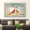 Christian Wall Art Matthew 2820 I Am With You Always Cardinal Canvas Print Religious Wall Decor