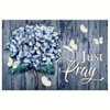 Christian Wall Art Butterfly Hydrangea Just Pray Wall Art Canvas Religious Wall Decor