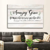 Christian Wall Art Amazing Grace How Sweet The Sound, Sheet Music, Christian Song Lyrics Canvas Art Religious Wall Decor