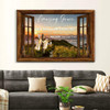 Christian Wall Art Amazing Grace How Sweet The Sound Cross Mountain Canvas Print Religious Wall Decor