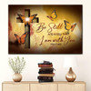Butterfly Be Still And Know That I Am With You Psalm 4610 Bible Verse Wall Art Canvas Religious Wall Decor