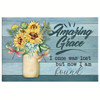 Amazing Grace I Once Was Lost But Now I Am Found Christian Wall Art Canvas Print Religious Wall Decor