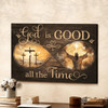 God Is Good All The Time Infinity Canvas Wall Art Christian Poster Religious Wall Decor