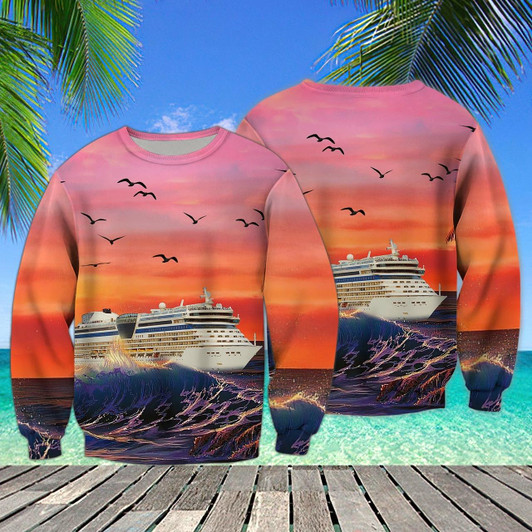 Goofygearprints Cruise Sweatshirt For Friends, Family Cruise 3D Full Print Cruise Sweatshirt