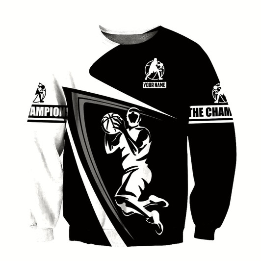 Goofygearprints Personalized Name The Champions Basketball Sweatshirt Christmas Shirt For Men And Women