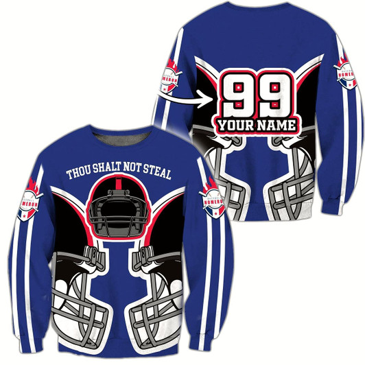 Goofygearprints Personalized Name & Number Baseball Home Run Sweatshirt Shirts For Men And Women