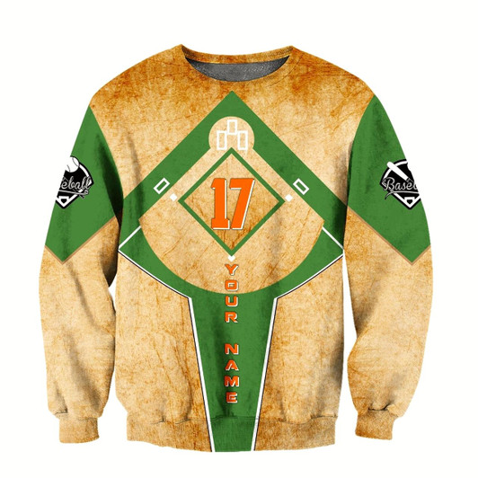 Goofygearprints Personalized Name & Number Baseball Unisex Sweatshirt Christmas Shirts