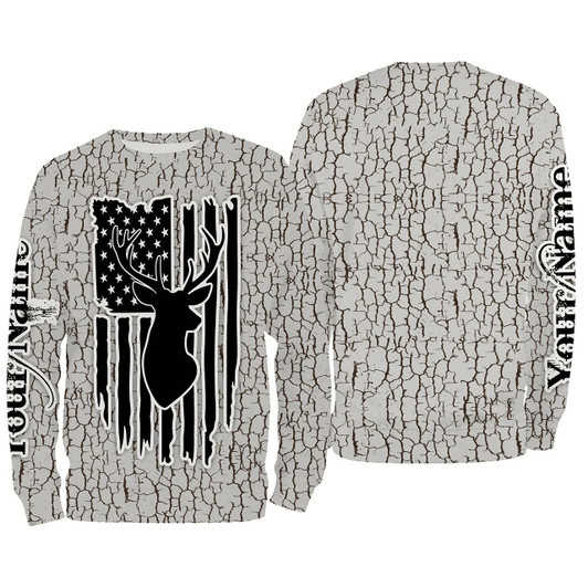 Goofygearprints Deer hunting camouflage Personalized Name 3D All Over Printed Shirts Personalized Hunting gift For men