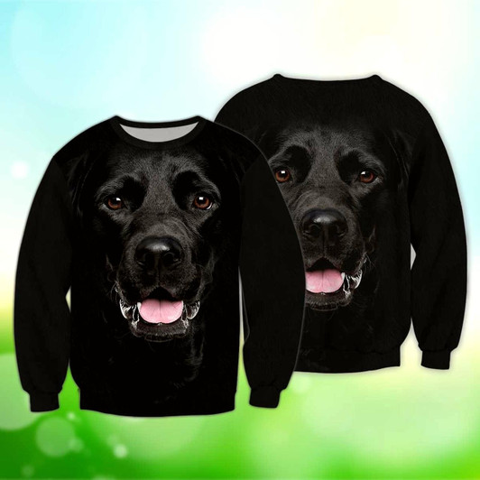 Goofygearprints Labrador Full Pattern Sweatshirt For Humans, Christmas Shirt for Labrador Lovers