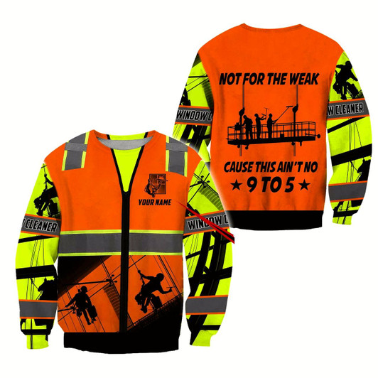 Goofygearprints Premium Personalized Name Printed Window Cleaner Uniform Sweatshirt Shirts Not For The Weak
