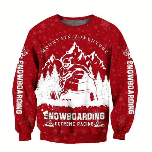Goofygearprints Snowboarding Extreme Racing 3D All Printed Sweatshirt Christmas Shirt For Men And Women