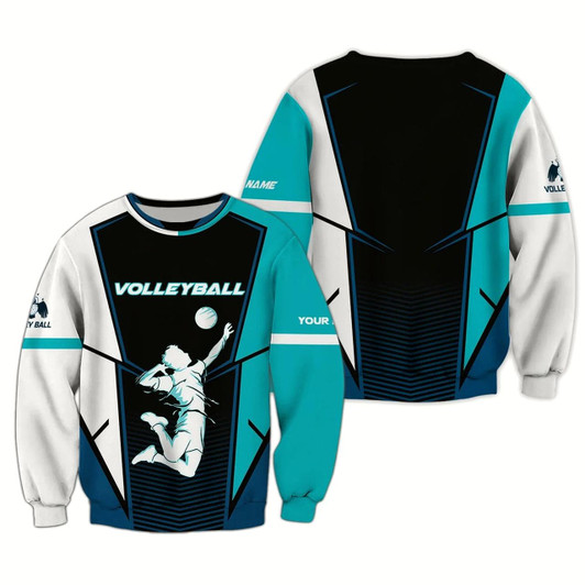 Goofygearprints Volleyball Signature Personalized Name 3D Sweatshirt Christmas Shirt
